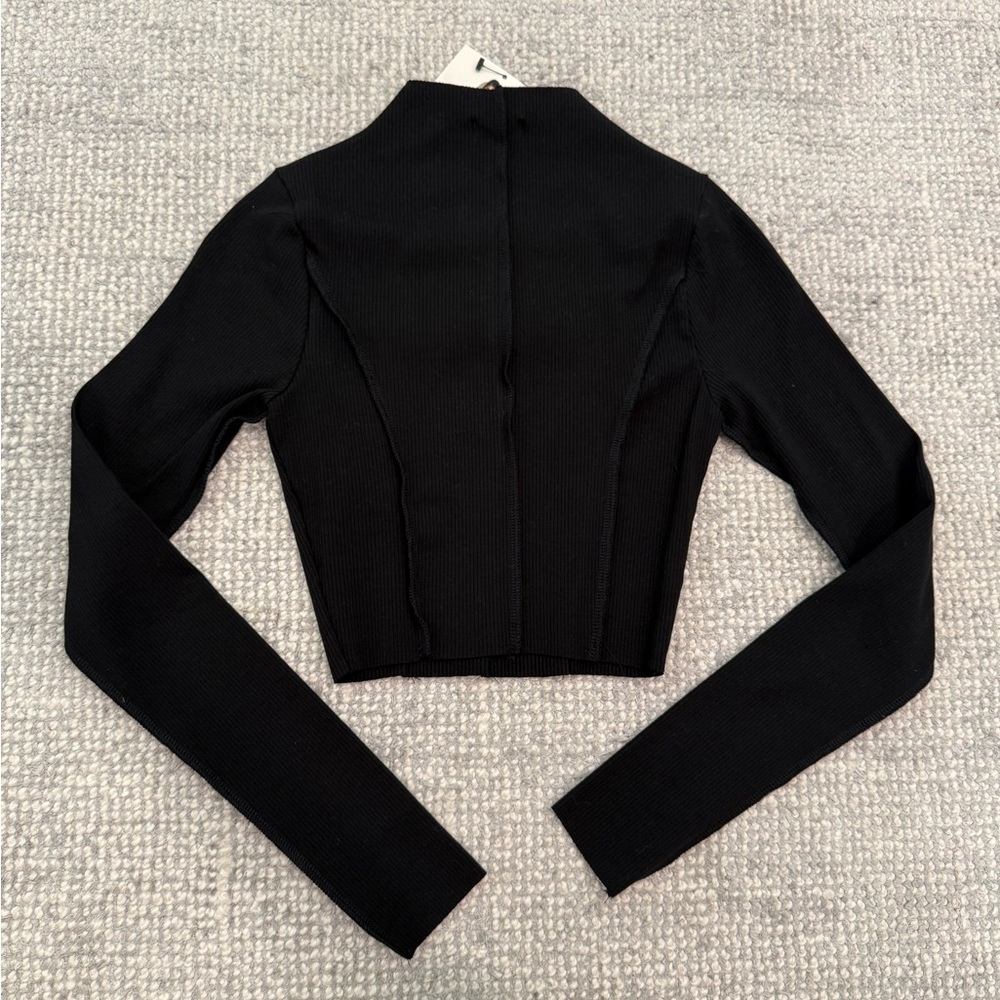 Naked Wardrobe Black Crop Top - Picture 2 of 6